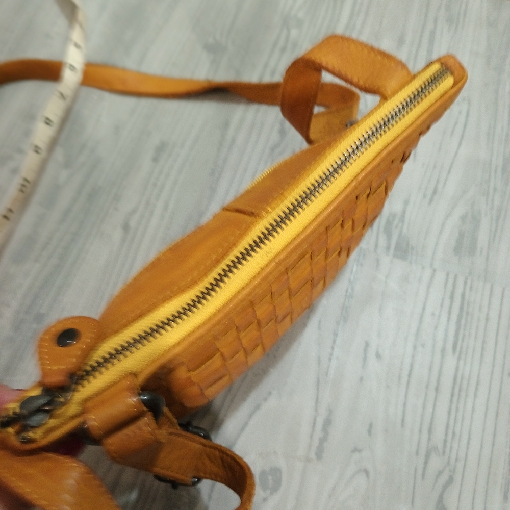 Yellow Woven Crossbody Bag - Picture 8 of 10